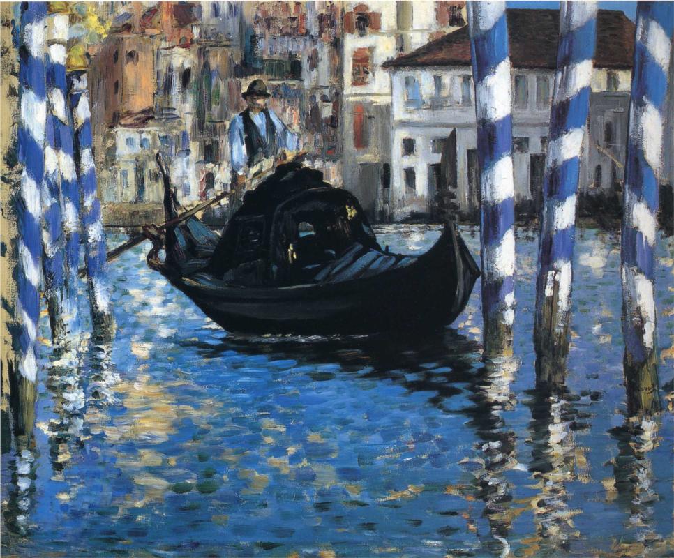 The grand canal of Venice (Blue Venice), 1875 - Edouard Manet Painting